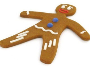 gingerbread man other christmas cookie decoration xmas 3d print model - Mito3D