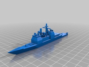 cg-59 vehicles crusier destroyer ship ticonderoga 3d print model - Mito3D