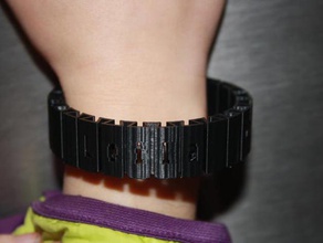 leila flessibile nome braccialetto bracciali personalizzato 3d print model - Mito3D