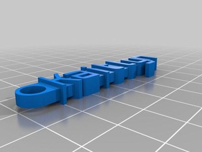 my customized message keychain kaitlyn organization 3d print model - Mito3D