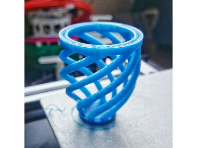 calibración jarrón de encordado voladizo puente prueba 3d la impresión pruebas el tortura espiral florero 3D print model - Mito3D