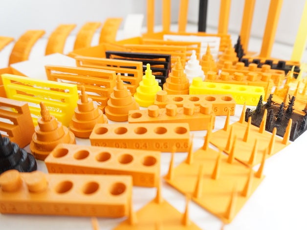 make 2015 3d printer shoot out test models benchmark calibration 3D print model - Mito3D