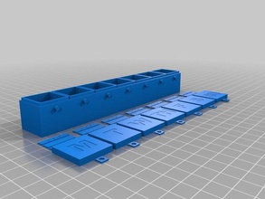 week long pill container sorter containers 3d print model - Mito3D