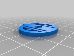 meu monograma personalizado pingente jóias 3d print model - Mito3D