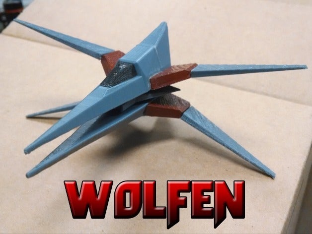 wolfen des véhicules arwing starfox star fox 3D print model - Mito3D