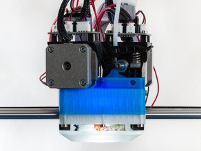 jellyfish mount rigidbot dual e3dv6 3d printer extruders e3d 3d print model - Mito3D