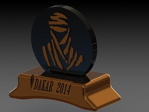 dakar trophy art 3d print model - Mito3D