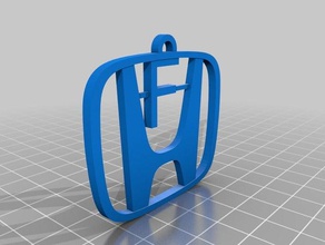 f il mio personalizzato di auto honda catena chiave i portachiavi su misura 3d print model - Mito3D