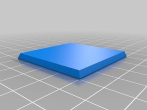 wh style 40mm square wargames figure base toy accessories 3d print model - Mito3D