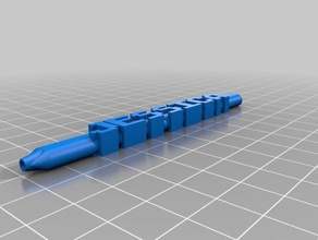 meine angepasste bic Wort Stift office kundengebundene 3d print model - Mito3D