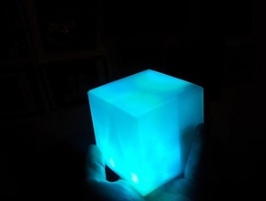 led-cube mark 2 electronics 3d cube inventor led replicator 3d print model - Mito3D