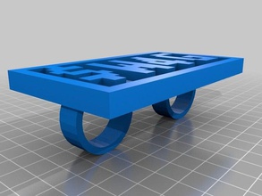 adam word ring rings customized 3d print model - Mito3D