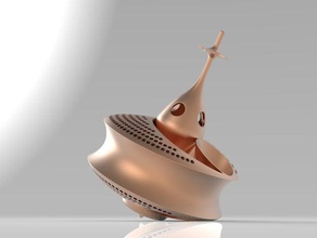spin Skulpturen experiment ufo 3d print model - Mito3D