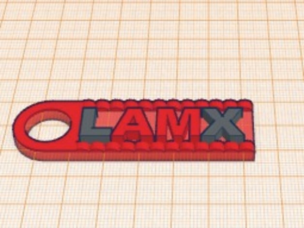 lamx Anahtarlık 3d baskı 3D print model - Mito3D