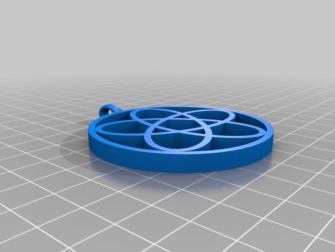 pentaflower pendant jewelry customized 3D print model - Mito3D