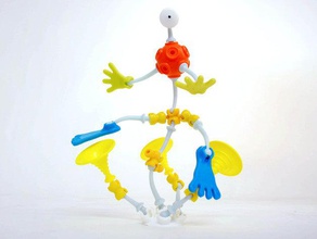 socket base construction toys ball joint bild creature ogo sport pedastal platform stand 3d print model - Mito3D