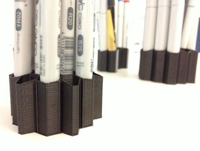 benim Petek kalem tutucu özelleştirilmiş organizasyon 3d print model - Mito3D