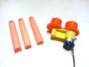 2 dart fırlatan küçük motor oluşturulması 3d print model - Mito3D