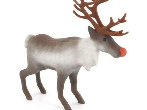 reindeer other animal figurine rudolph support 3d print model - Mito3D
