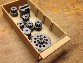 replacement drawer - 7 x 15 cm tiroir rechange organization parts cabinet small 3d print model - Mito3D