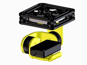 brushless gimbal versione più piccola r c i veicoli fotocamera mbal mobius cam 3d print model - Mito3D