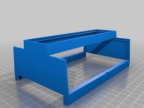 din rail 35mm mount enclosures electronics enclosure 3d print model - Mito3D