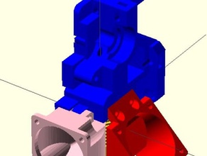 40-mm-fan-duct emotion tech prusa i3 rework-Sechskant 3mm 3d-Drucker Teile 40mm Lüfter Kühler emotiontech rework rewo 3d print model - Mito3D