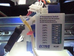 octave sıcaklık mini ayraç geçin 3d yazıcı aksesuarları 3d print model - Mito3D
