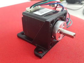 nema 11 size stepper motor mount robotics bracket mounting nema11 3d print model - Mito3D