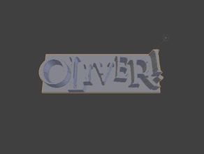 oliver logo 3d print model - Mito3D