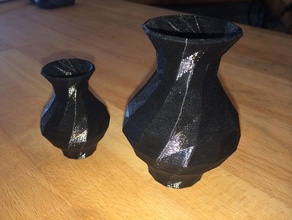 low poly vase art flower 3d print model - Mito3D