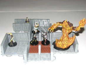 customizable dungeon terrain toy game accessories 3d artistic customizer challenge dnd tiles miniatures pathfinder rpg tabletop 3d print model - Mito3D