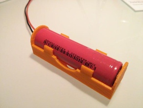 18650 li-ion-titulaire de l'électronique la batterie support 3d print model - Mito3D
