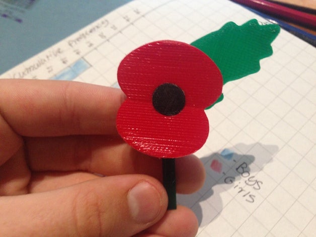 remembrance day poppy accessories brittish donation legionnaire remember respect royal solders veterans war ww1 ww2 3D print model - Mito3D