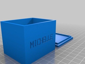 michelle les conteneurs personnalisé 3d print model - Mito3D