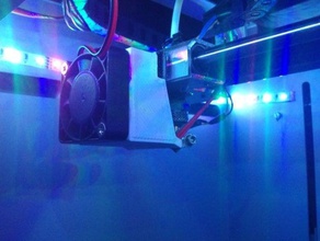 fan mount duct german reprap neo 3d printer accessories cooling rep rap 3d print model - Mito3D