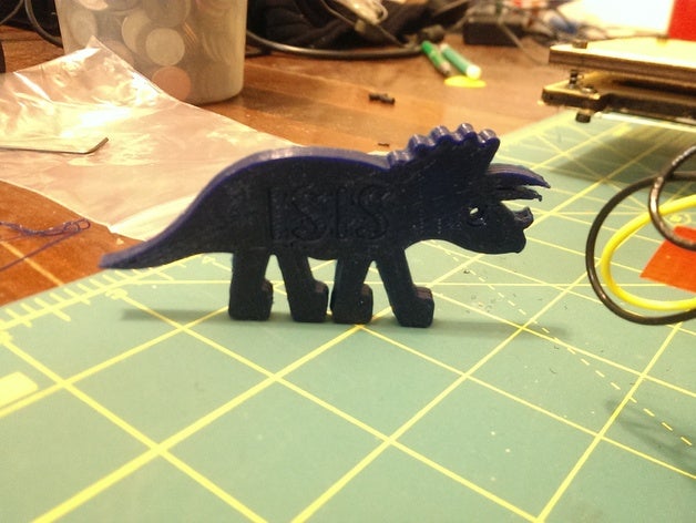 trisis Tiere isis osiris-rex triceratops 3D print model - Mito3D