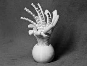 alien plant sculptures 3d art groboto 3d print model - Mito3D