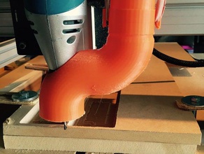 shapeoko 2 de pó - de-sapato ações dremel tipo eixo-árvore máquinas-ferramentas cnc removedor poeira 3d print model - Mito3D