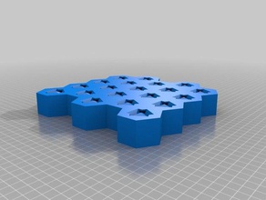 meine angepasste honeycomb-generator 4x5 Biologie kundengebundene 3d print model - Mito3D