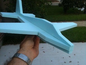 foam glider - Spielzeug Spiele cnc laser lasercut Flugzeug shapeoko sketchup 3d print model - Mito3D