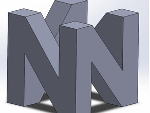nintendo 64 logo Spielzeug & game Zubehör das 3d print model - Mito3D