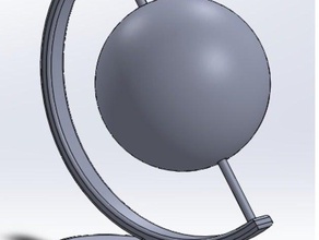 rotating globe learning 3d print model - Mito3D