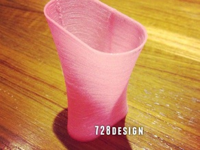 twist vaso all'aperto e giardino di fiori torsione twisted il 3d print model - Mito3D