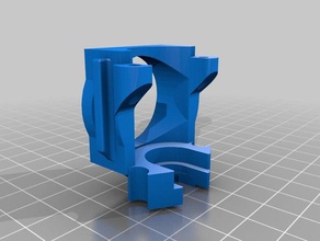supporto e3d v6 por ventola circolare A impressão 3d 3d print model - Mito3D