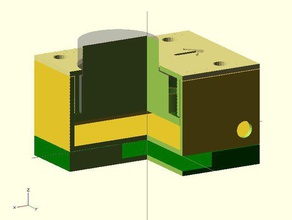 caso óptico do sensor de fluxo r c veículos fpv openscad 3d print model - Mito3D