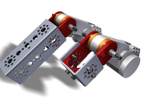 der nxt-motor pivot bracket v2 in Robotik erste first robotics first-tech-challenge ftc tetrix 3d print model - Mito3D