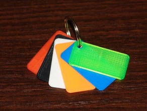 materiale di esempio 3d la stampa i test colore filamento placca swatch chip 3d print model - Mito3D