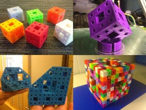 one-stop menger shop math art 3dhubs cool fractal geek gift giveaway nerd sponge 3d print model - Mito3D