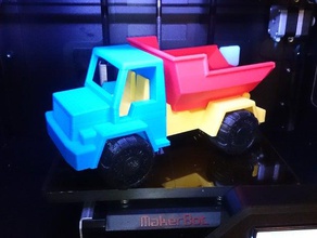 brinquedo de descarga caminhão mecânico brinquedos barspin carro daniel noree dump a mesa digitalizadora topsolid 3d print model - Mito3D
